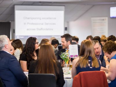 Finest event, people networking at a lunch