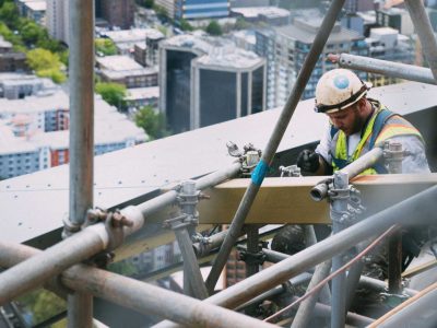 Builder on scaffolding