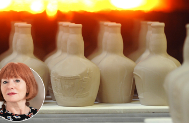 Pottery pictured with Sara Williams' headshot