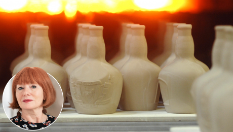 Pottery pictured with Sara Williams' headshot