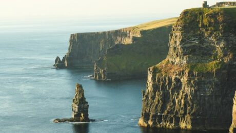 Cliffs with sea