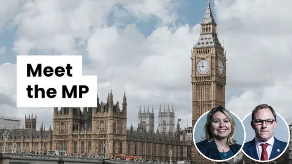 Image of Karen Bradley MP and Gareth Snell MP, with Big Ben in the background.
