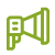 Icon of a green speaker