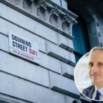 Picture of Declan Riddle and a picture of Downing street.
