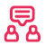 Icon of two people talking to each other.