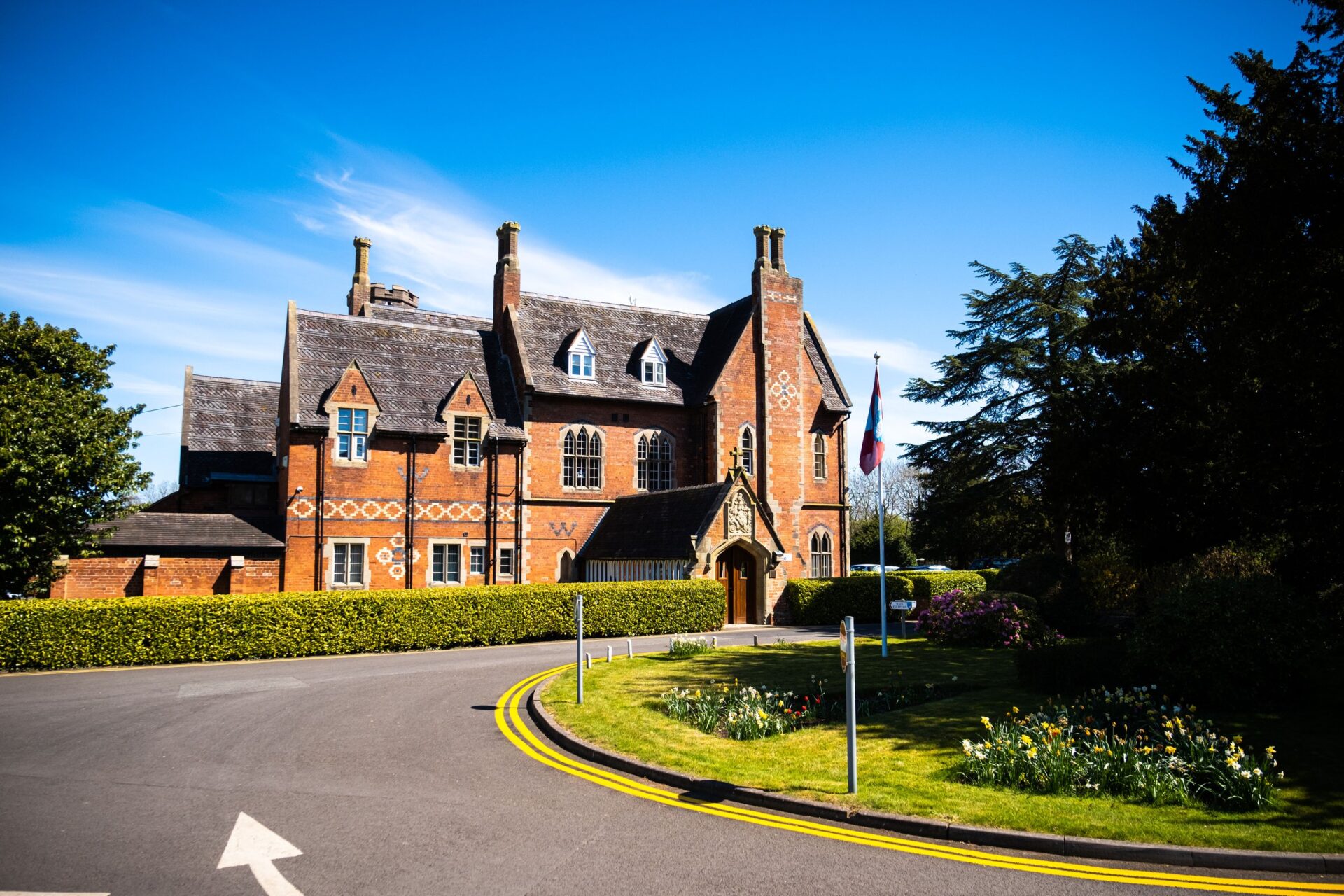 Picture of a grammar school in Stafford achieving exceptional results.