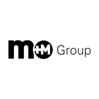 M&M Group Logo in Black and White