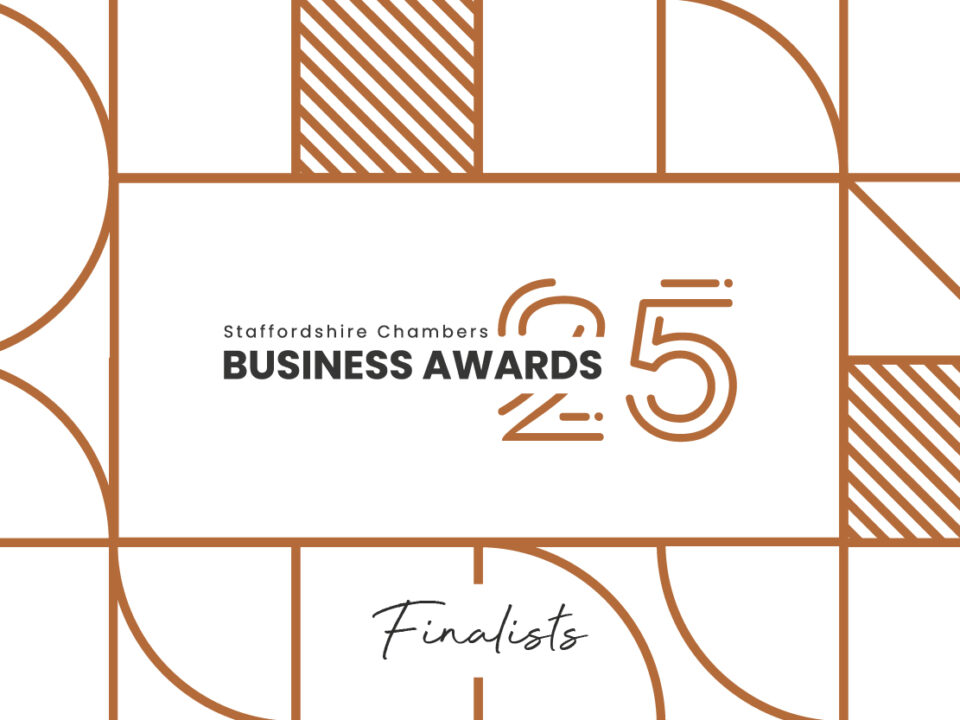 Picture of Staffordshire chambers of commerce business awards event logo.