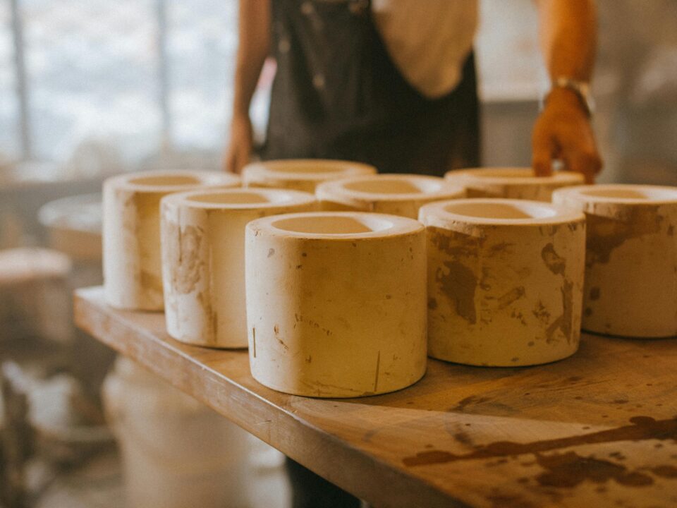 Picture of some clay pots.(Ceramics)