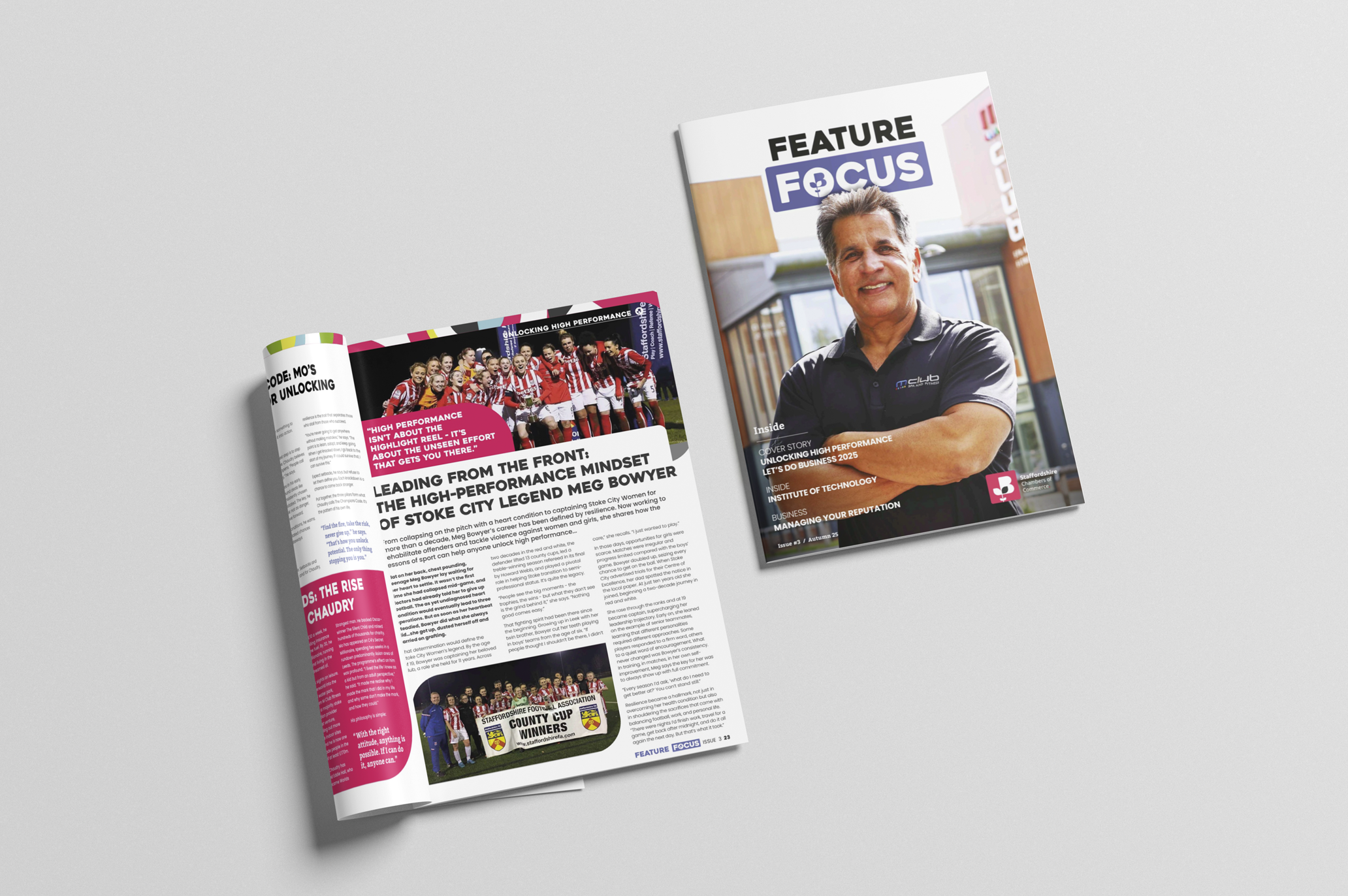 Picture of 2 Staffordshire chambers of commerce newsletters all about Staffordshire chambers of commerce lets do business event expo