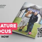 picture with winter edition of Feature focuss magazine.