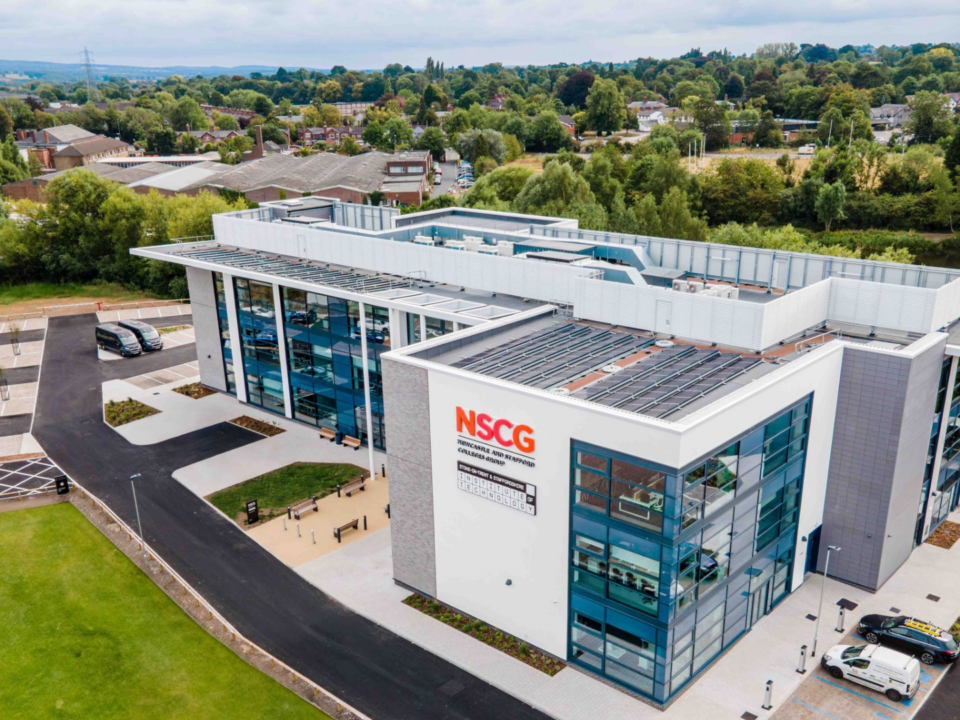 Drone Picture of Newcastle College Campus, Institute of Technology