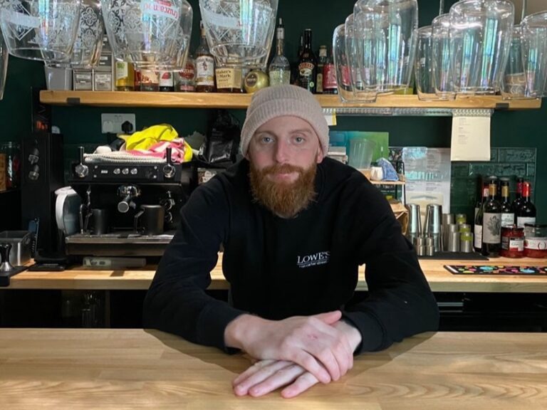 Picture of George Lowe at a table