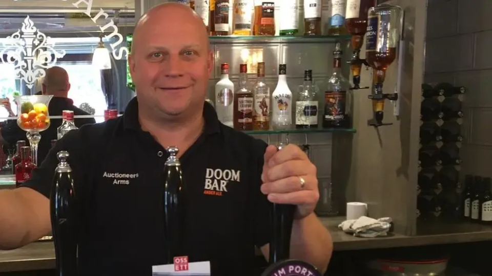 Picture of Terry Rogers at a bar